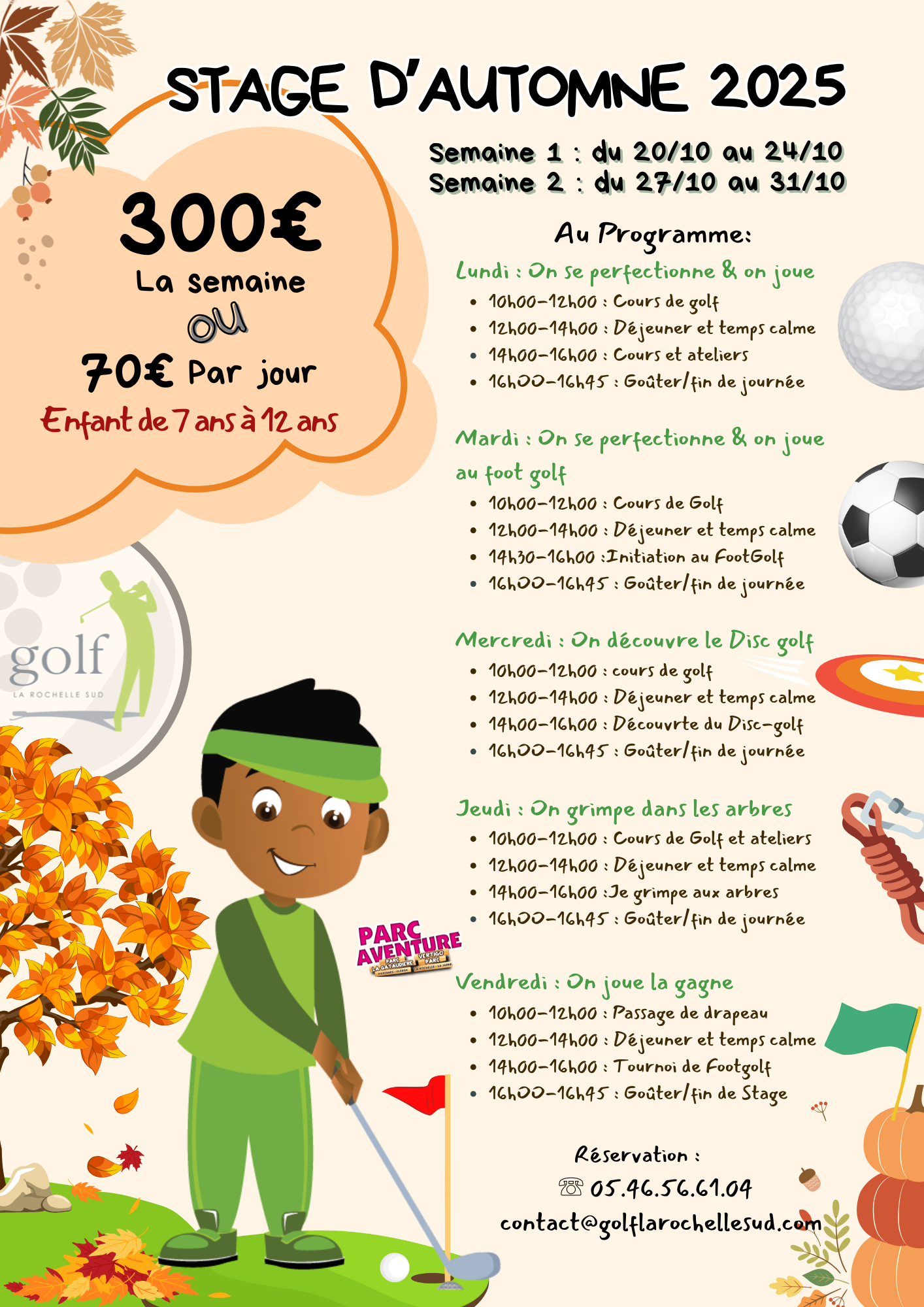 Stage d'automne 2025