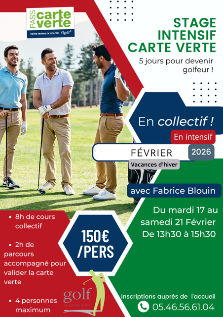 Stage carte verte intensif